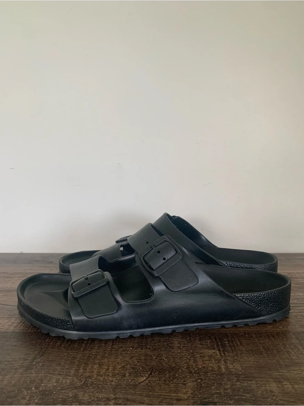 Birkenstock Women's Arizona Essentials EVA Sandals Black Size 45 US 12-12.5